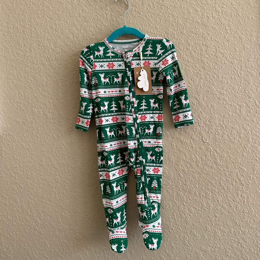 💜$20 FLASH SALE💜Angel Dear Viscose Holiday Footie NWT - Picture 5 of 5